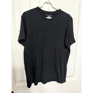 French Connection T-Shirt Mens XL Black Short Sleeve Crew Neck Basic Cotton